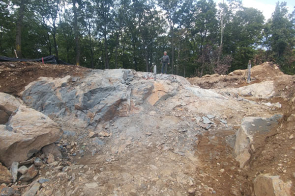 foundation hole excavation blasting nj